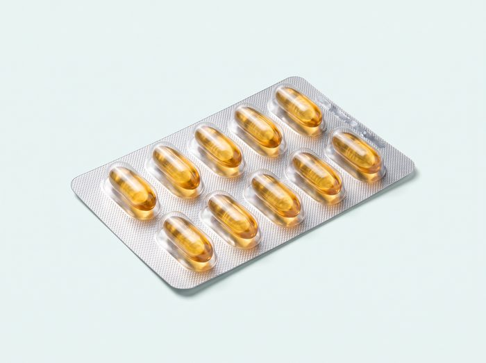 Softgels in a blister